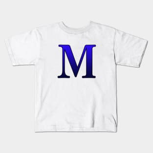 Blue Roman Numeral 1000 M Kids T-Shirt